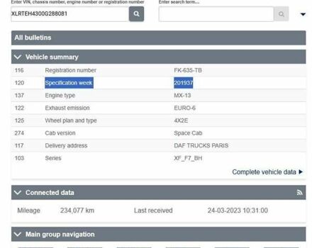 Даф ХФ, объемом двигателя 0 л и пробегом 300 тыс. км за 41116 $, фото 2 на Automoto.ua
