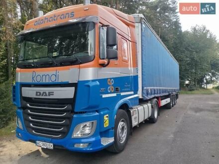 Синий Даф ХФ, объемом двигателя 10.84 л и пробегом 859 тыс. км за 17500 $, фото 1 на Automoto.ua