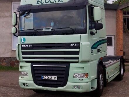 Даф FT XF 105 2010 в Тячеве на Automoto.ua Зеленый Даф FT XF 105, объемом двигателя 13 л и пробегом 100 тыс. км за 10499 $, фото 1 на Automoto.ua
