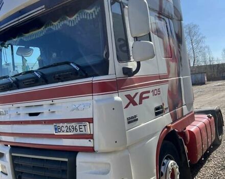 Красный Даф XF 105, объемом двигателя 12.9 л и пробегом 200 тыс. км за 10000 $, фото 1 на Automoto.ua