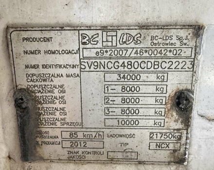 Синій Даф XF 105, об'ємом двигуна 12.9 л та пробігом 985 тис. км за 70000 $, фото 28 на Automoto.ua