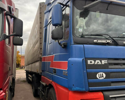 Синий Даф XF 105, объемом двигателя 12.9 л и пробегом 1 тыс. км за 10000 $, фото 2 на Automoto.ua