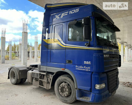 Синий Даф XF 105, объемом двигателя 12.9 л и пробегом 973 тыс. км за 19000 $, фото 2 на Automoto.ua