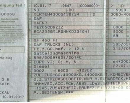 Красный Даф XF 106, объемом двигателя 12.9 л и пробегом 870 тыс. км за 21900 $, фото 34 на Automoto.ua