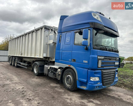 Синий Даф XF 460 FT, объемом двигателя 12.9 л и пробегом 873 тыс. км за 16800 $, фото 4 на Automoto.ua