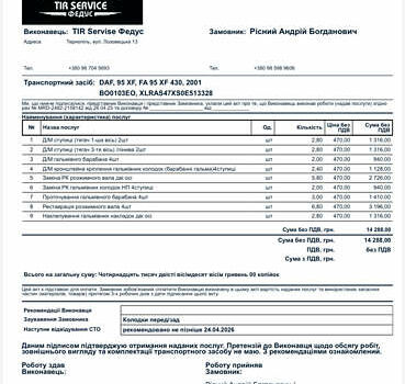 Червоний Даф XF 95, об'ємом двигуна 12.58 л та пробігом 800 тис. км за 9999 $, фото 3 на Automoto.ua