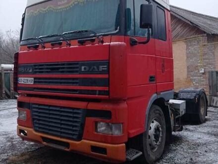 Даф XF 95 2000 в Люботине на Automoto.ua Красный Даф XF 95, объемом двигателя 12.58 л и пробегом 100 тыс. км за 5999 $, фото 1 на Automoto.ua