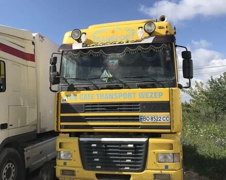 Желтый Даф XF 95, объемом двигателя 13 л и пробегом 100 тыс. км за 8000 $, фото 1 на Automoto.ua