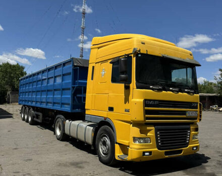 Желтый Даф XF 95, объемом двигателя 12.6 л и пробегом 800 тыс. км за 14000 $, фото 2 на Automoto.ua