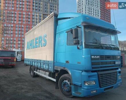 Синий Даф XF 95, объемом двигателя 12.58 л и пробегом 150 тыс. км за 13200 $, фото 3 на Automoto.ua