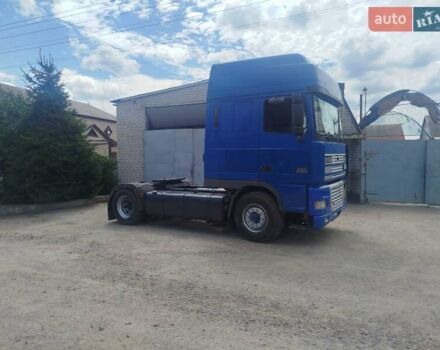Синий Даф XF 95, объемом двигателя 12.5 л и пробегом 1 тыс. км за 4000 $, фото 1 на Automoto.ua