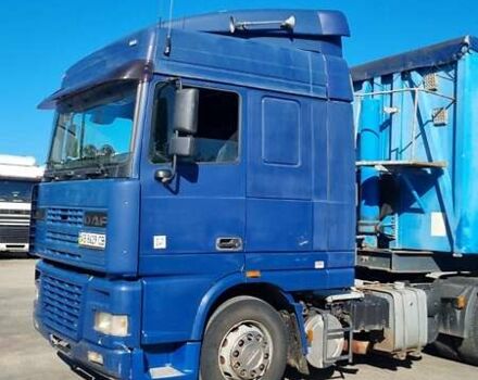 Синий Даф XF 95, объемом двигателя 12.58 л и пробегом 631 тыс. км за 6300 $, фото 1 на Automoto.ua