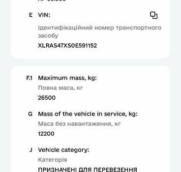 Синий Даф XF 95, объемом двигателя 12.6 л и пробегом 305 тыс. км за 20000 $, фото 13 на Automoto.ua
