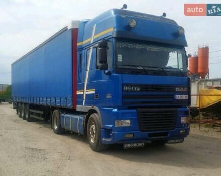 Синий Даф XF 95, объемом двигателя 12.58 л и пробегом 987 тыс. км за 7000 $, фото 4 на Automoto.ua