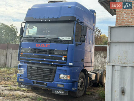 Даф XF 95 1999 у Лубнах на Automoto.ua Синій Даф XF 95, об'ємом двигуна 12.58 л та пробігом 972 тис. км за 5999 $, фото 1 на Automoto.ua