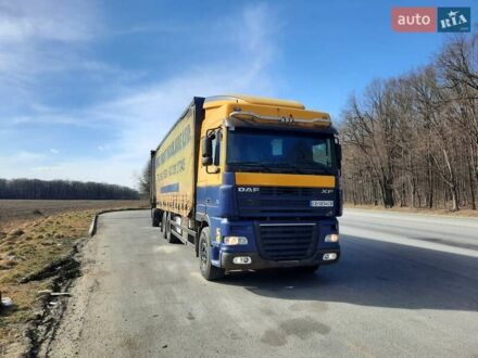 Даф XF 95 2004 в Черновцах на Automoto.ua Синий Даф XF 95, объемом двигателя 12.58 л и пробегом 800 тыс. км за 18000 $, фото 1 на Automoto.ua