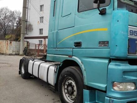 Зеленый Даф XF 95, объемом двигателя 12 л и пробегом 1 тыс. км за 4199 $, фото 1 на Automoto.ua