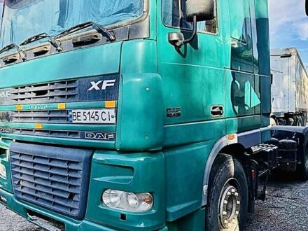Даф XF 95 2004 в Южноукраинске на Automoto.ua Зеленый Даф XF 95, объемом двигателя 12.58 л и пробегом 1 тыс. км за 5995 $, фото 1 на Automoto.ua