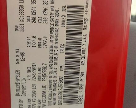 Красный Додж RAM 1500, объемом двигателя 5.7 л и пробегом 65 тыс. км за 9500 $, фото 2 на Automoto.ua