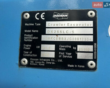 Дусан DX 255LC, об'ємом двигуна 0 л та пробігом 0 тис. км за 87485 $, фото 15 на Automoto.ua