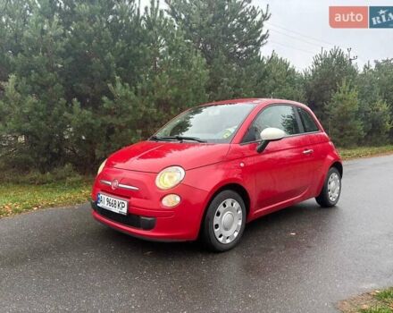 Красный Фиат 500, объемом двигателя 1.24 л и пробегом 98 тыс. км за 7300 $, фото 1 на Automoto.ua
