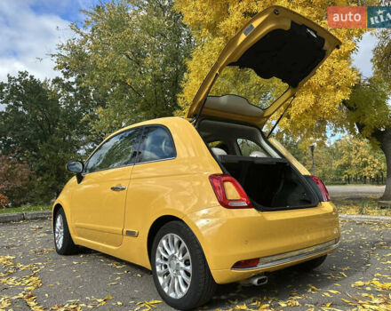 Желтый Фиат 500, объемом двигателя 1.24 л и пробегом 80 тыс. км за 10999 $, фото 17 на Automoto.ua