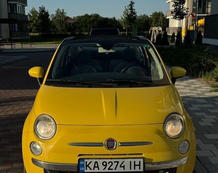 Желтый Фиат 500, объемом двигателя 1.4 л и пробегом 131 тыс. км за 7500 $, фото 1 на Automoto.ua