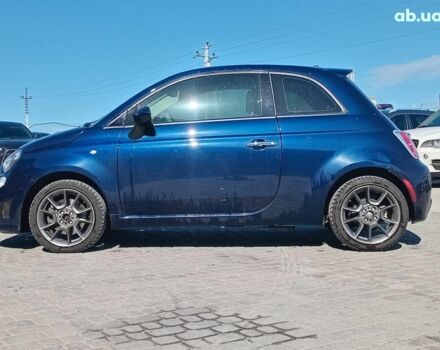 Синий Фиат 500, объемом двигателя 1.4 л и пробегом 21 тыс. км за 10990 $, фото 2 на Automoto.ua