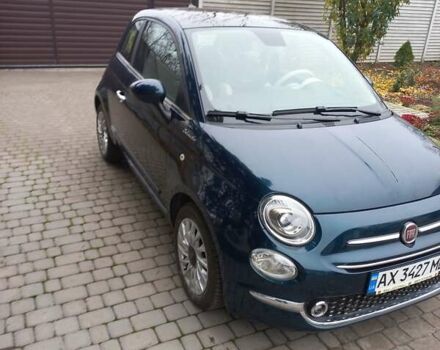 Синий Фиат 500, объемом двигателя 1.24 л и пробегом 6 тыс. км за 14800 $, фото 2 на Automoto.ua