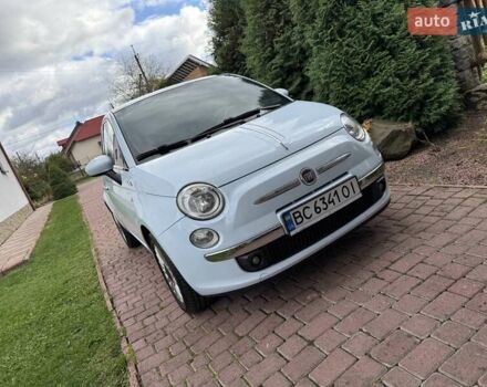 Синий Фиат 500, объемом двигателя 1.24 л и пробегом 106 тыс. км за 6700 $, фото 1 на Automoto.ua
