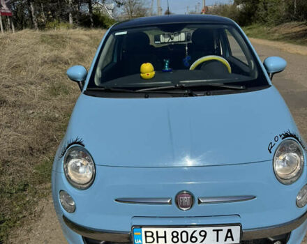 Синий Фиат 500, объемом двигателя 1.24 л и пробегом 85 тыс. км за 6000 $, фото 1 на Automoto.ua