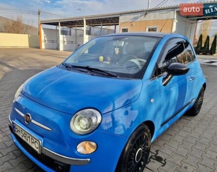 Синий Фиат 500, объемом двигателя 1.24 л и пробегом 122 тыс. км за 6500 $, фото 1 на Automoto.ua