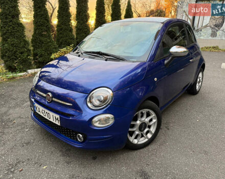 Синий Фиат 500, объемом двигателя 1.4 л и пробегом 198 тыс. км за 7500 $, фото 1 на Automoto.ua