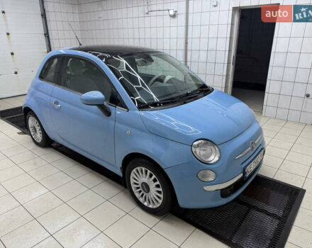 Синий Фиат 500, объемом двигателя 1.25 л и пробегом 188 тыс. км за 5900 $, фото 1 на Automoto.ua