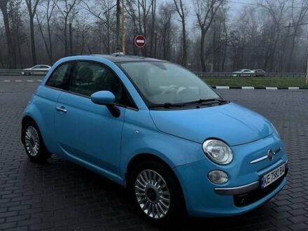 Синий Фиат 500, объемом двигателя 1.24 л и пробегом 188 тыс. км за 6300 $, фото 1 на Automoto.ua
