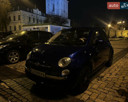 Синий Фиат 500, объемом двигателя 1.37 л и пробегом 125 тыс. км за 7500 $, фото 1 на Automoto.ua