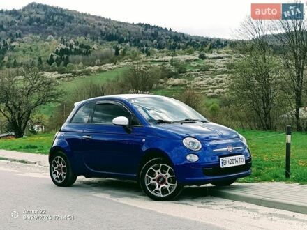 Синий Фиат 500, объемом двигателя 1.37 л и пробегом 176 тыс. км за 7500 $, фото 1 на Automoto.ua
