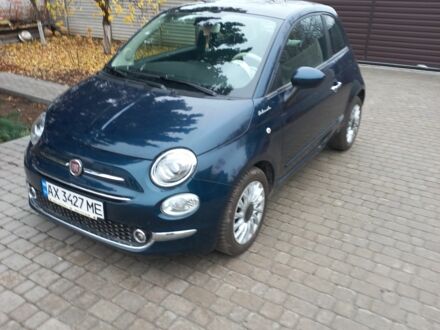 Синий Фиат 500, объемом двигателя 1.2 л и пробегом 6 тыс. км за 14800 $, фото 1 на Automoto.ua
