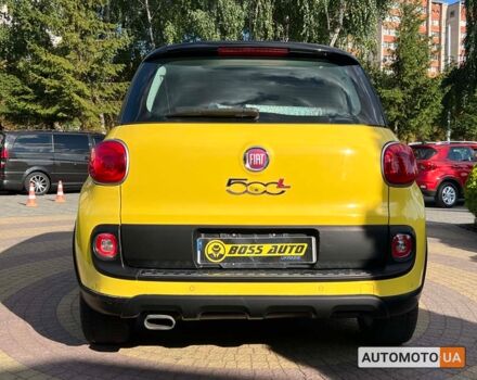 Желтый Фиат 500L, объемом двигателя 1.4 л и пробегом 71 тыс. км за 12800 $, фото 5 на Automoto.ua