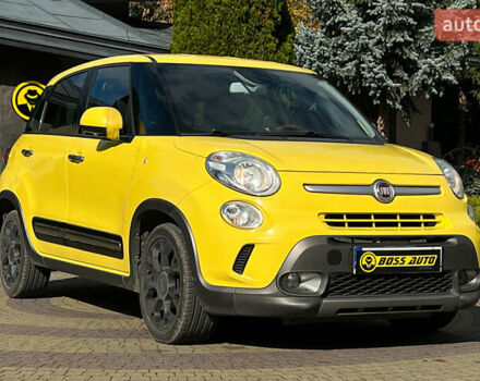 Желтый Фиат 500L, объемом двигателя 1.25 л и пробегом 85 тыс. км за 14650 $, фото 1 на Automoto.ua