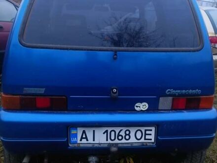 Синий Фиат Чинквеченто, объемом двигателя 0.9 л и пробегом 300 тыс. км за 713 $, фото 1 на Automoto.ua