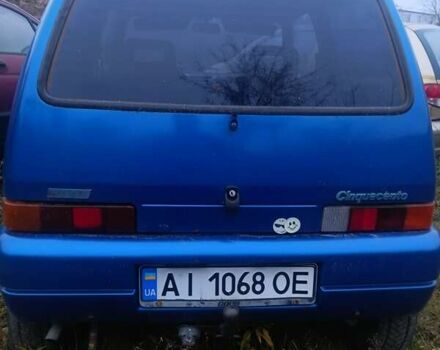 Синий Фиат Чинквеченто, объемом двигателя 0.9 л и пробегом 300 тыс. км за 713 $, фото 1 на Automoto.ua