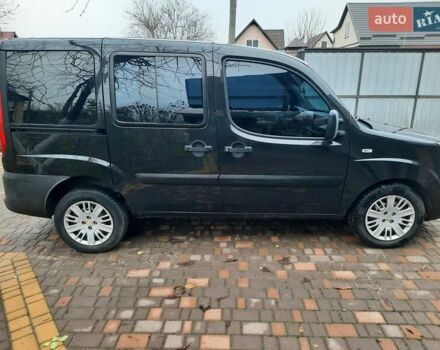 Черный Фиат Добло Панорама, объемом двигателя 1.37 л и пробегом 277 тыс. км за 5000 $, фото 2 на Automoto.ua