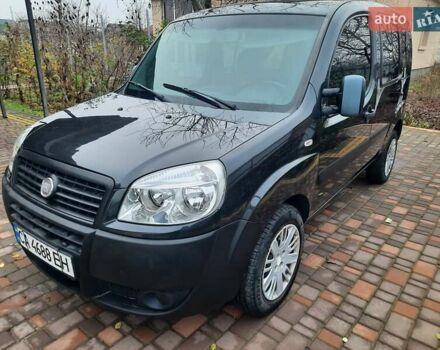 Черный Фиат Добло Панорама, объемом двигателя 1.37 л и пробегом 277 тыс. км за 5000 $, фото 1 на Automoto.ua
