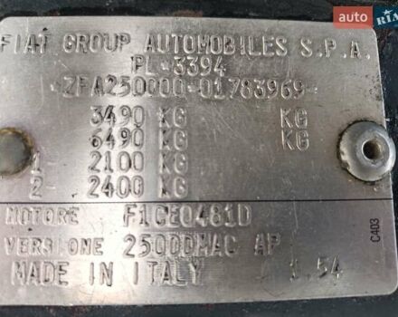 Белый Фиат Дукато, объемом двигателя 3 л и пробегом 502 тыс. км за 11999 $, фото 10 на Automoto.ua