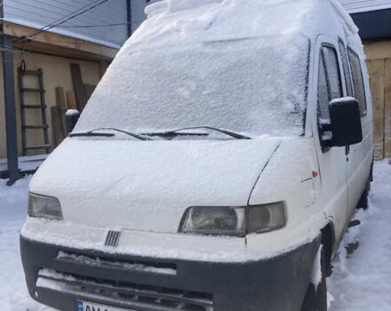 Белый Фиат Дукато, объемом двигателя 2.5 л и пробегом 333 тыс. км за 1900 $, фото 1 на Automoto.ua