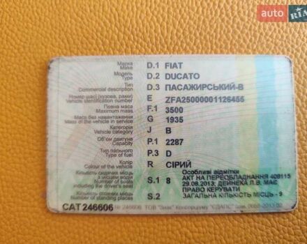 Сірий Фіат Дукато, об'ємом двигуна 2.29 л та пробігом 274 тис. км за 7700 $, фото 13 на Automoto.ua