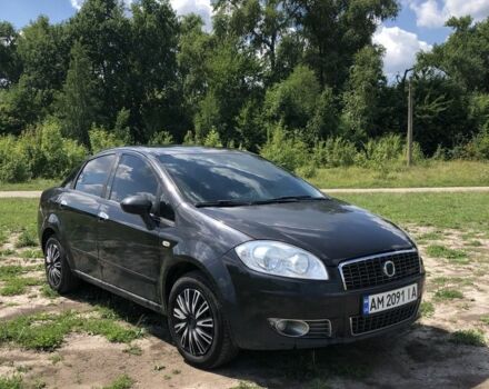 Черный Фиат Линеа, объемом двигателя 1.4 л и пробегом 253 тыс. км за 4000 $, фото 1 на Automoto.ua