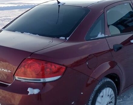 Красный Фиат Линеа, объемом двигателя 1.4 л и пробегом 105 тыс. км за 5600 $, фото 2 на Automoto.ua