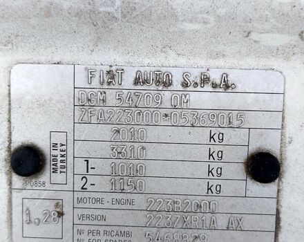 Білий Фіат Добло, об'ємом двигуна 1.91 л та пробігом 280 тис. км за 6000 $, фото 1 на Automoto.ua